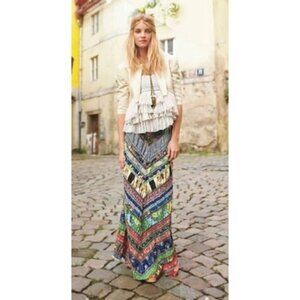 RARE Vtg Free People Archival Patchwork Maxi Skirt | Cottagecore Boho Whimsigoth